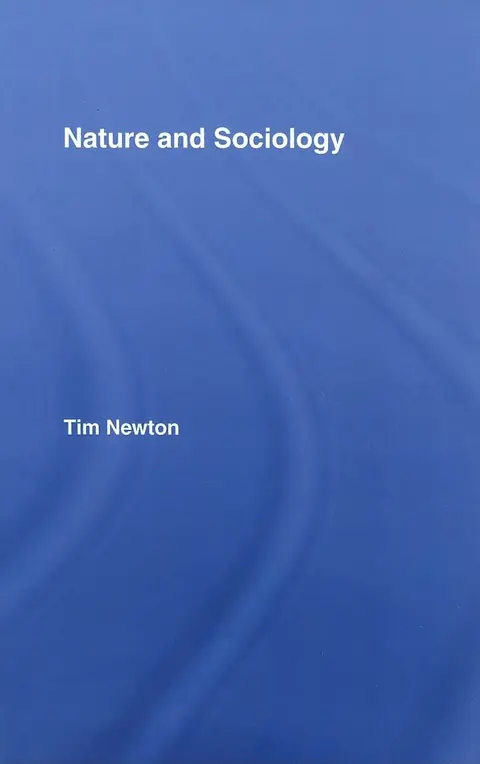 Cover of Nature and Sociology