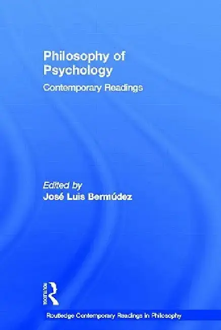 Cover of Philosophy of Psychology