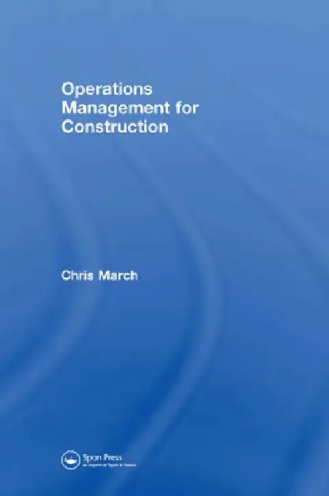 Cover of Operations Management for Construction
