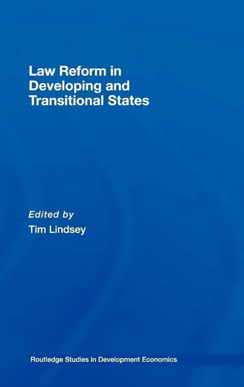 Cover of Law Reform in Developing and Transitional States