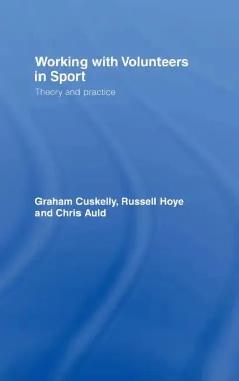 Cover of Working with Volunteers in Sport