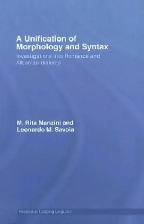 Cover of A Unification of Morphology and Syntax