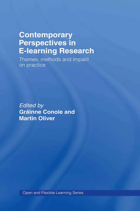 Cover of Contemporary Perspectives in E-learning Research