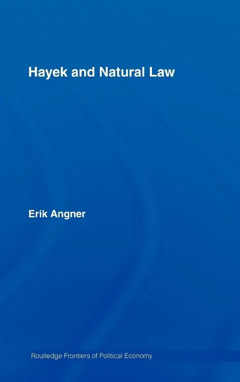 Cover of Hayek and Natural Law
