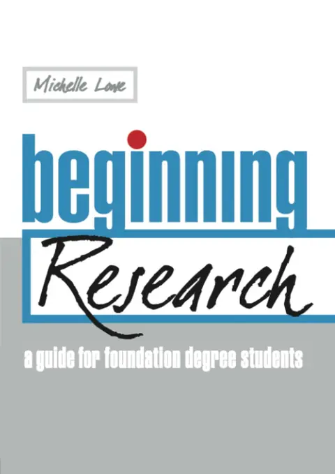 Cover of Beginning Research