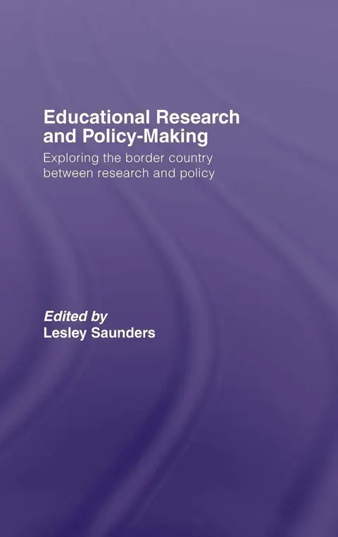 Cover of Educational Research and Policy-making