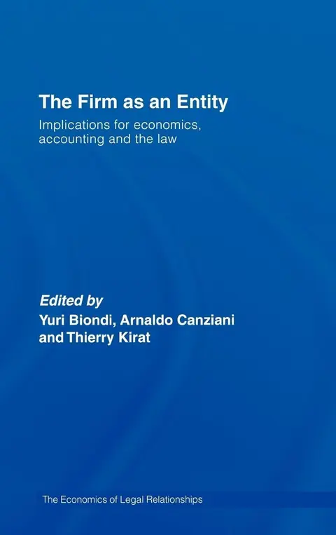 Cover of The Firm as an Entity