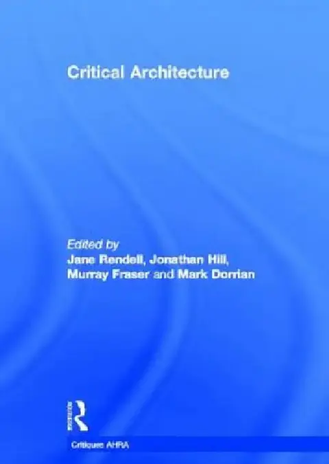 Cover of Critical Architecture