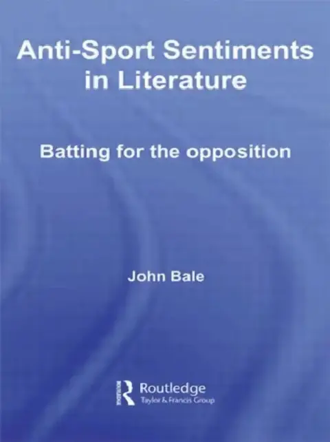 Cover of Anti-Sport Sentiments in Literature