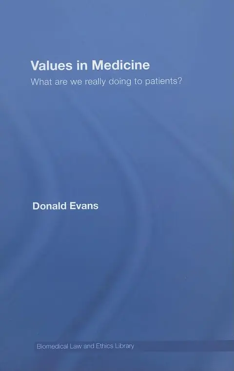 Cover of Values in Medicine
