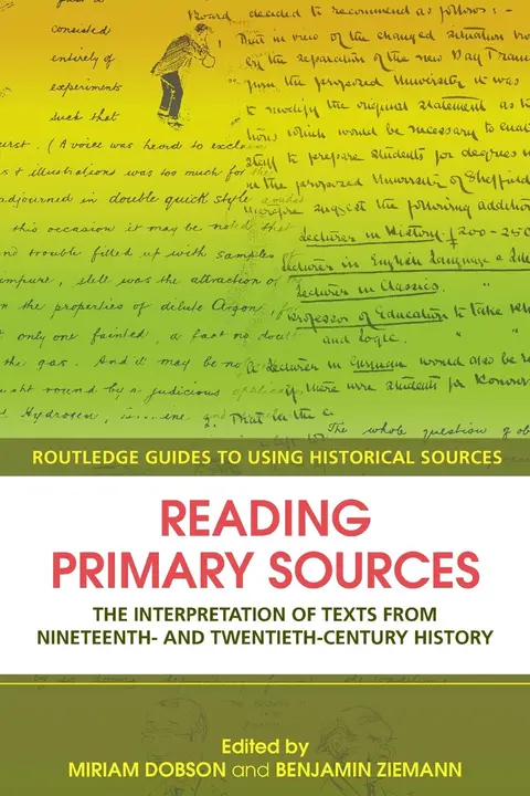 Cover of Reading Primary Sources