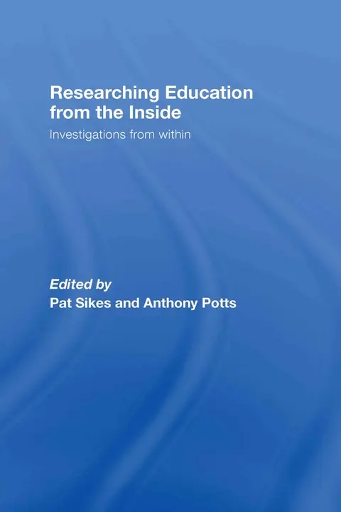 Cover of Researching Education from the Inside