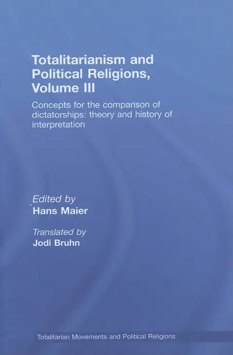 Cover of Totalitarianism and Political Religions