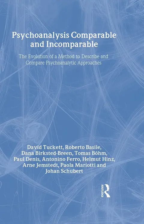 Cover of Psychoanalysis Comparable and Incomparable