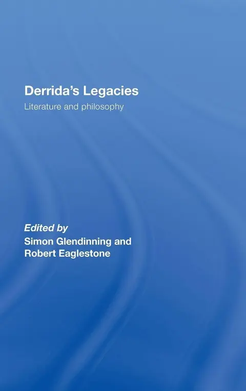 Cover of Derrida's Legacies