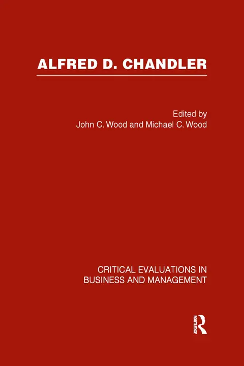 Cover of Alfred D. Chandler
