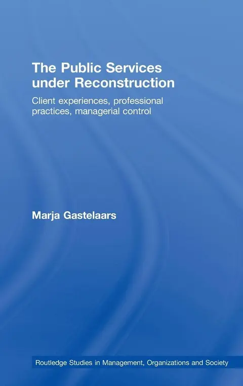 Cover of The Public Services under Reconstruction
