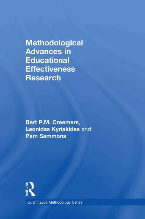 Cover of Methodological Advances in Educational Effectiveness Research