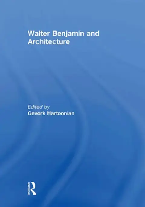 Cover of Walter Benjamin And Architecture
