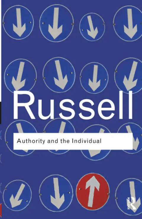 Cover of Authority and the Individual