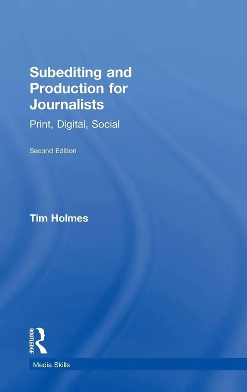 Cover of Subediting and Production for Journalists