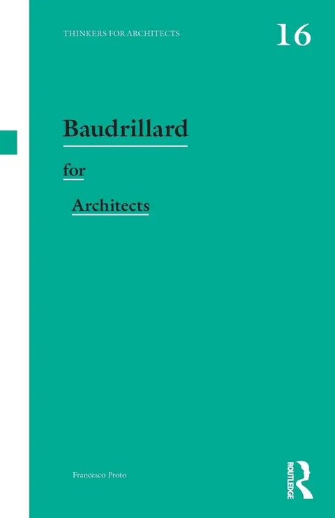 Cover of Baudrillard for Architects