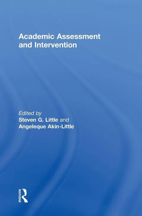 Cover of Academic Assessment and Intervention