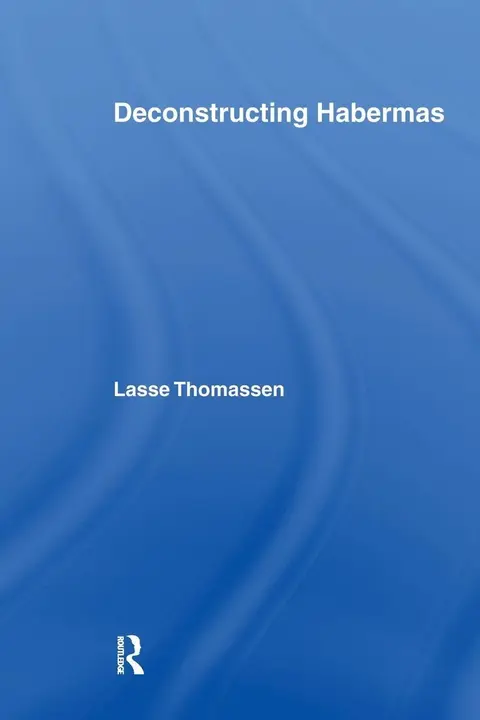 Cover of Deconstructing Habermas