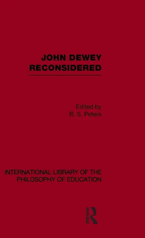 Cover of John Dewey Reconsidered