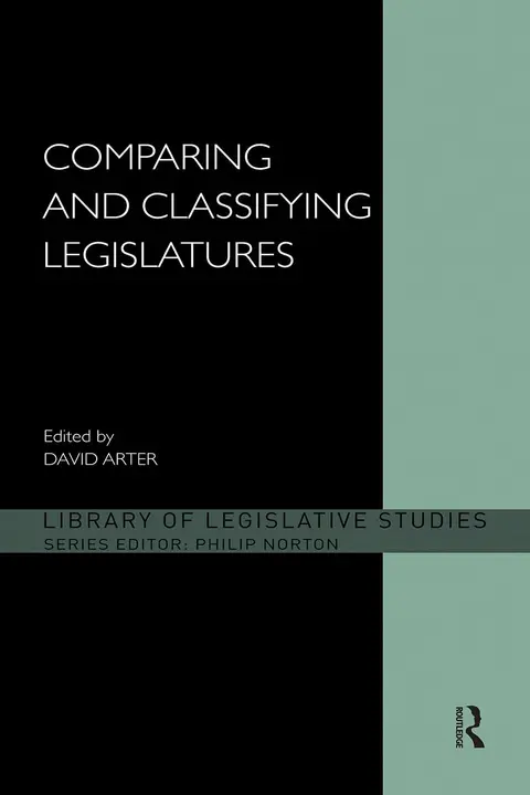 Cover of Comparing and Classifying Legislatures