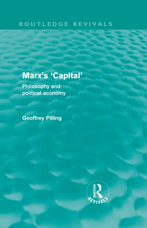 Cover of Marx's Capital