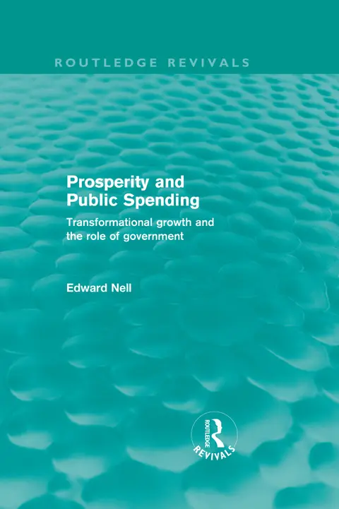 Cover of Prosperity and Public Spending