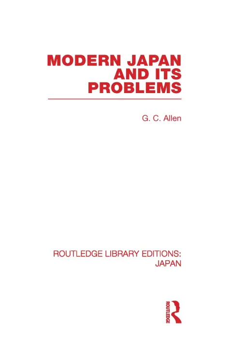 Cover of Modern Japan and Its Problems