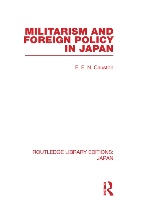 Cover of Militarism and Foreign Policy in Japan