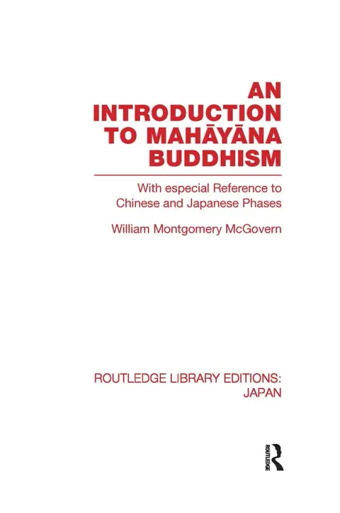 Cover of An Introduction to Mahayana Buddhism