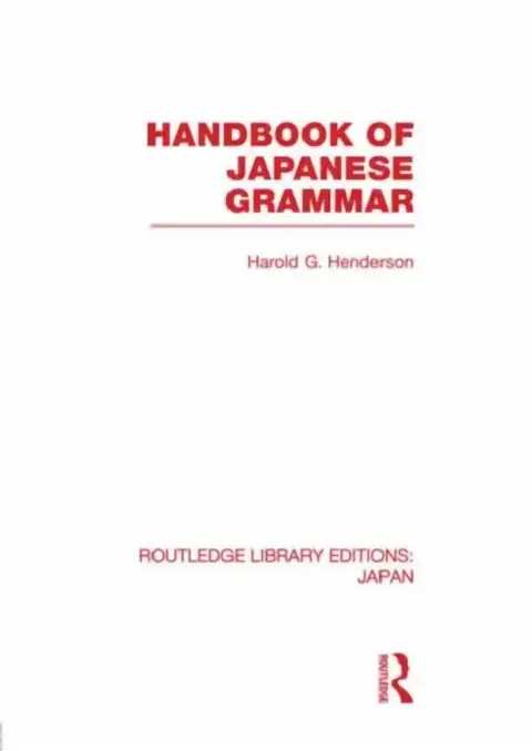 Cover of Handbook of Japanese Grammar