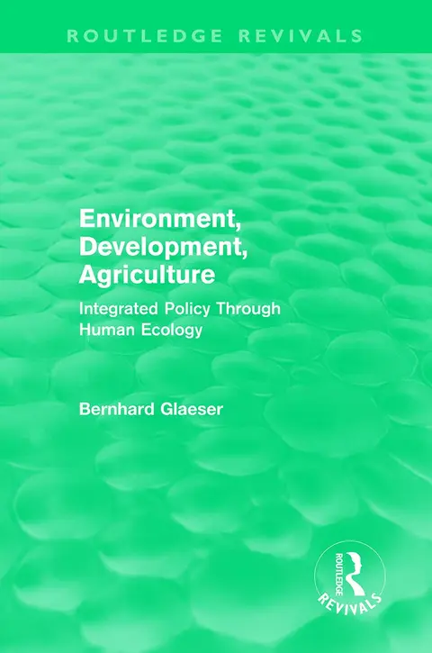 Cover of Environment, Development, Agriculture