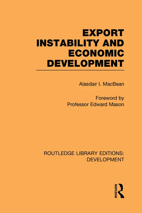 Cover of Export Instability and Economic Development
