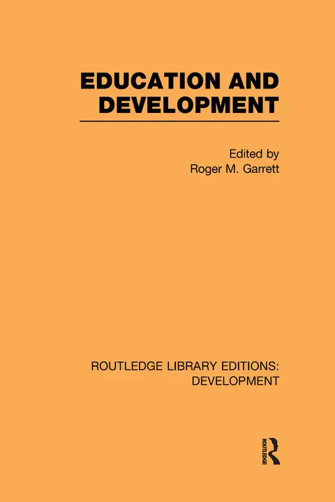 Cover of Education and Development