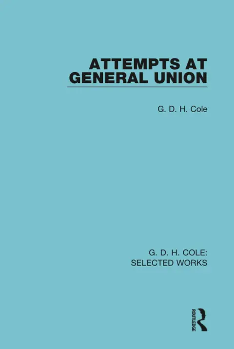Cover of Attempts at General Union