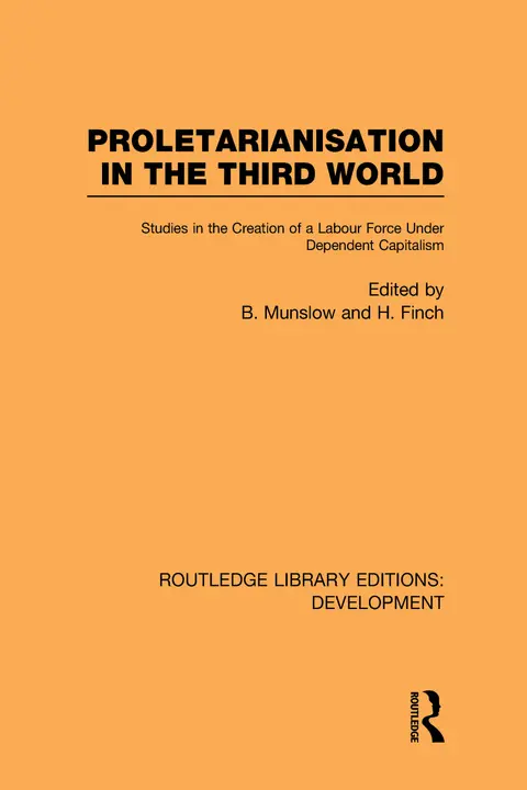 Cover of Proletarianisation in the Third World