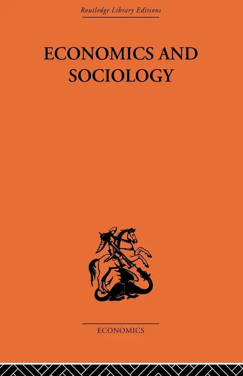 Cover of Economics and Sociology