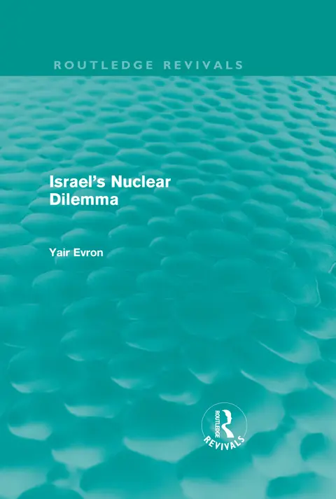 Cover of Israel's Nuclear Dilemma