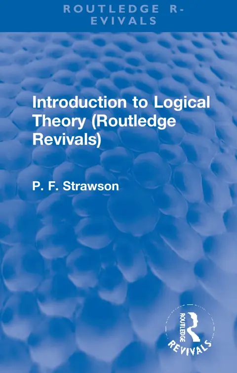 Cover of Introduction to Logical Theory