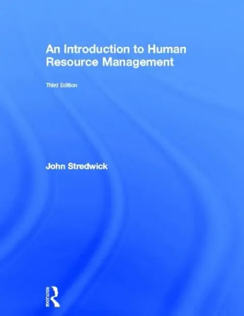 Cover of An Introduction to Human Resource Management