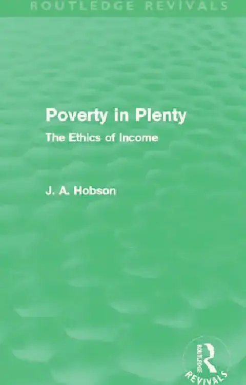 Cover of Poverty in Plenty (Routledge Revivals)