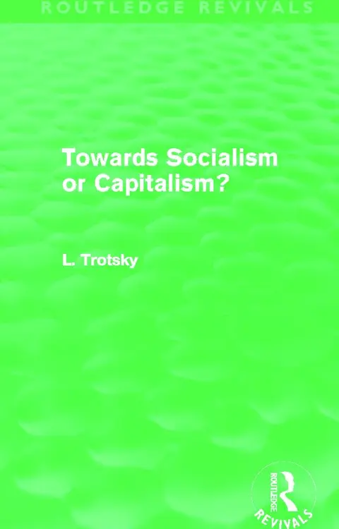 Cover of Towards Socialism or Capitalism?