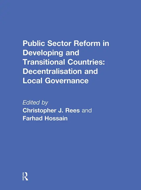 Cover of Public Sector Reform in Developing and Transitional Countries