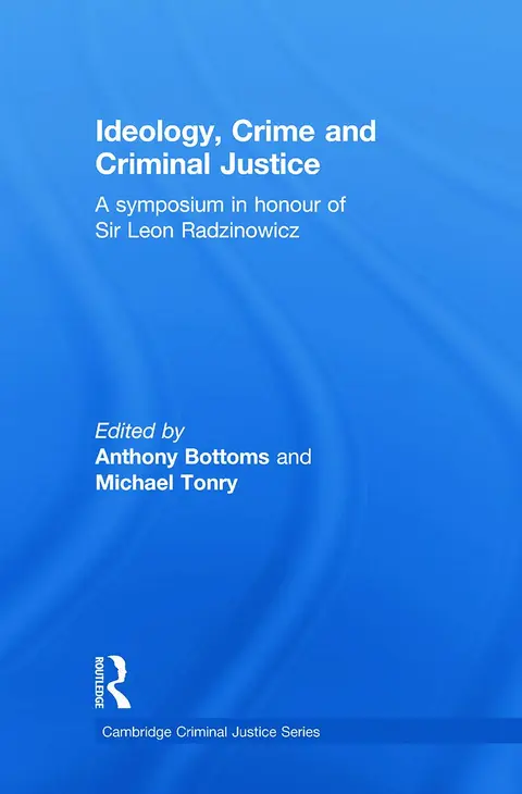 Cover of Ideology, Crime and Criminal Justice