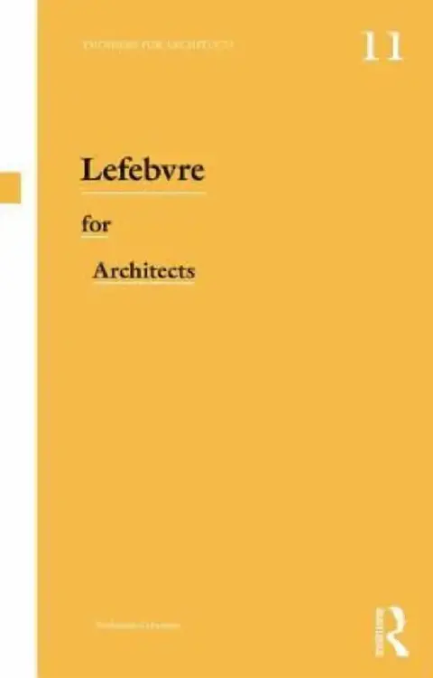 Cover of Lefebvre for Architects